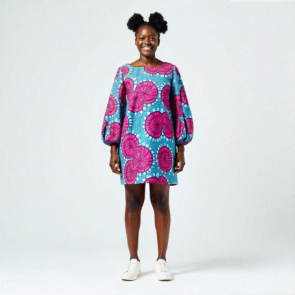 ADANNA PUFF SLEEVE MINI DRESS