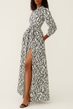 MIDNIGHT VINE DRESS – BLACK/WHITE