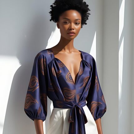 VIVIAN WRAP BLOUSE