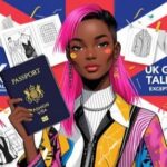 Designer Chisom Ilo walking in London, visual metaphor for Global Talent journey